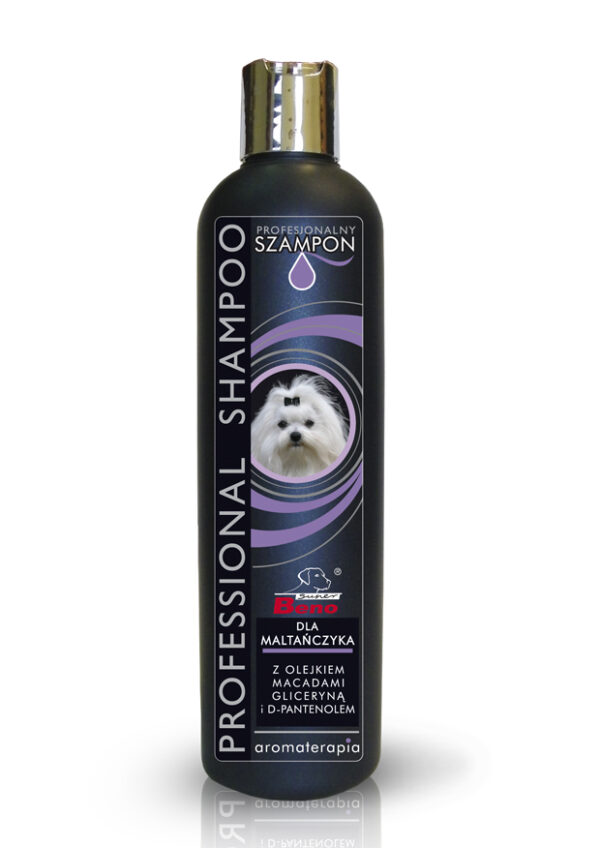 Szampon dla Maltańczyka PROFESSIONAL. Profesjonalny szampon stworzony do pielęgnacji delikatnej sierści psów rasy długowłosej – maltańskiej