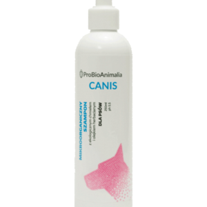 Mikroorganiczny szampon dla psów PROBIO ANIMALIA CANIS -probiotyczne szczepy mikroorganizmów, zioła z plantacji ekologicznych.