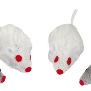 graue und weiße Mäuse für Katz