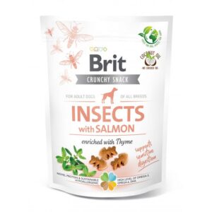 BRIT CARE DOG CRUNCHY CRACKER INSECT & SALMON 200g