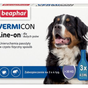 BEAPHAR VERMICON LINE-ON DOG L 4,5ML - 3 pipety kropli przeciwpchłowych dla psów