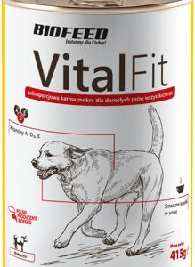 BIOFEED VitalFit – puszka dla psów z wołowiną 1250g