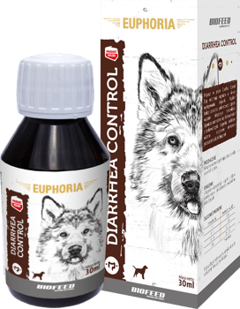 Preparat BioFeed Diarrhea Control - środek na biegunkę dla psów - przynosi szybką ulgę w przypadku biegunki. Redukuje stany zapalne w przewodzie pokarmowym.