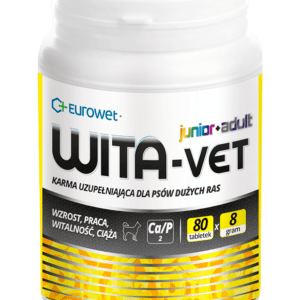 EUROWET Wita-Vet Ca/P=2 – suplement z witaminami dla psów 8g 80 tab.