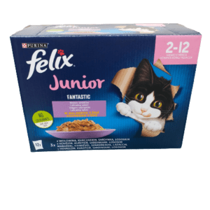 FELIX FANTASTIC JUNIOR Wybór smaków saszetki w galarecie dla młodego kota (12x85g)