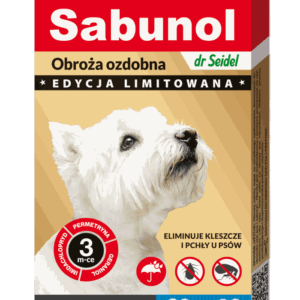 Sabunol GPI to nowoczesna obroża przeciw kleszczom i pchłom dla psów, skuteczna i wygodna w użyciu. Szybka wysyłka i niskie ceny w zooplo