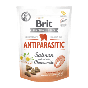 BRIT CARE Dog Functional Snack Antipararistic Salmon & Chamomile 150g przysmak dla psa – zdrowy dodatek codziennej diety Twojego psa.